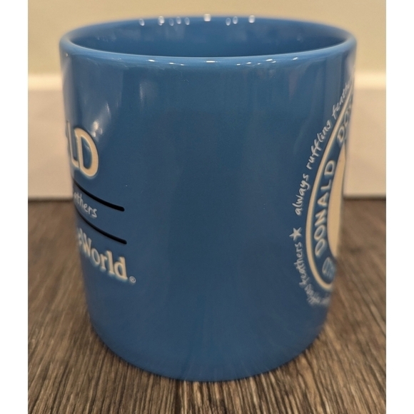 Disney Parks Donald Always Ruffles Feathers Blue Ceramic Large Mug - Picture 3 of 7